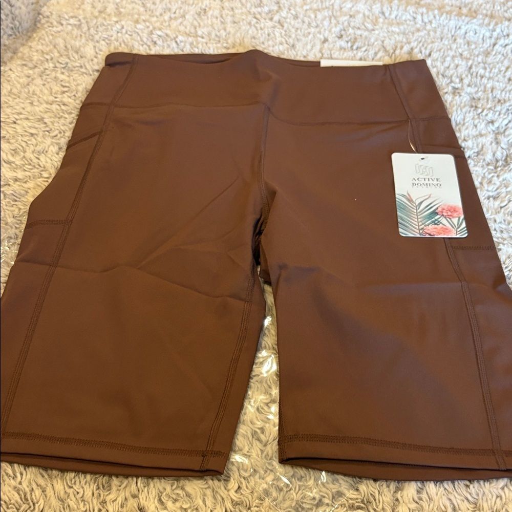 Active Domino Women's Brown Bike Shorts